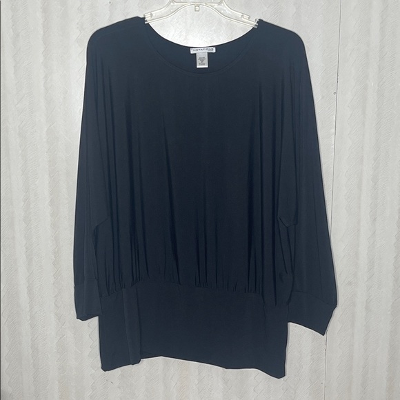 ❤️ 🆕 NOTATIONS Black Women's Blouse Size 2X - Picture 2 of 4